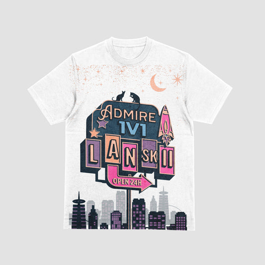 "OPEN 24HRS" HEAVY COTTON TEE