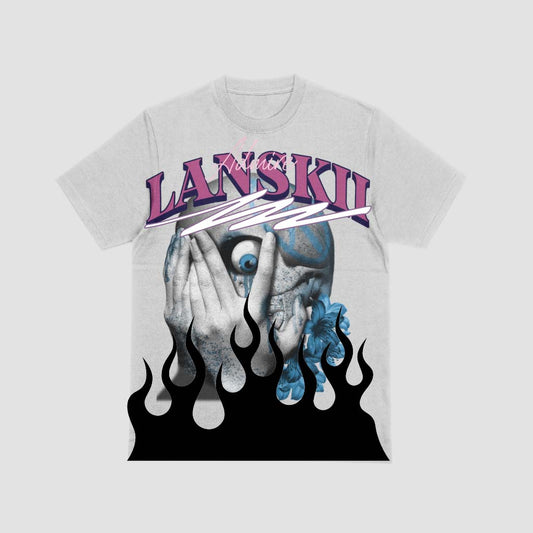 "SEEING FLAMEZ" HEAVY COTTON TEE
